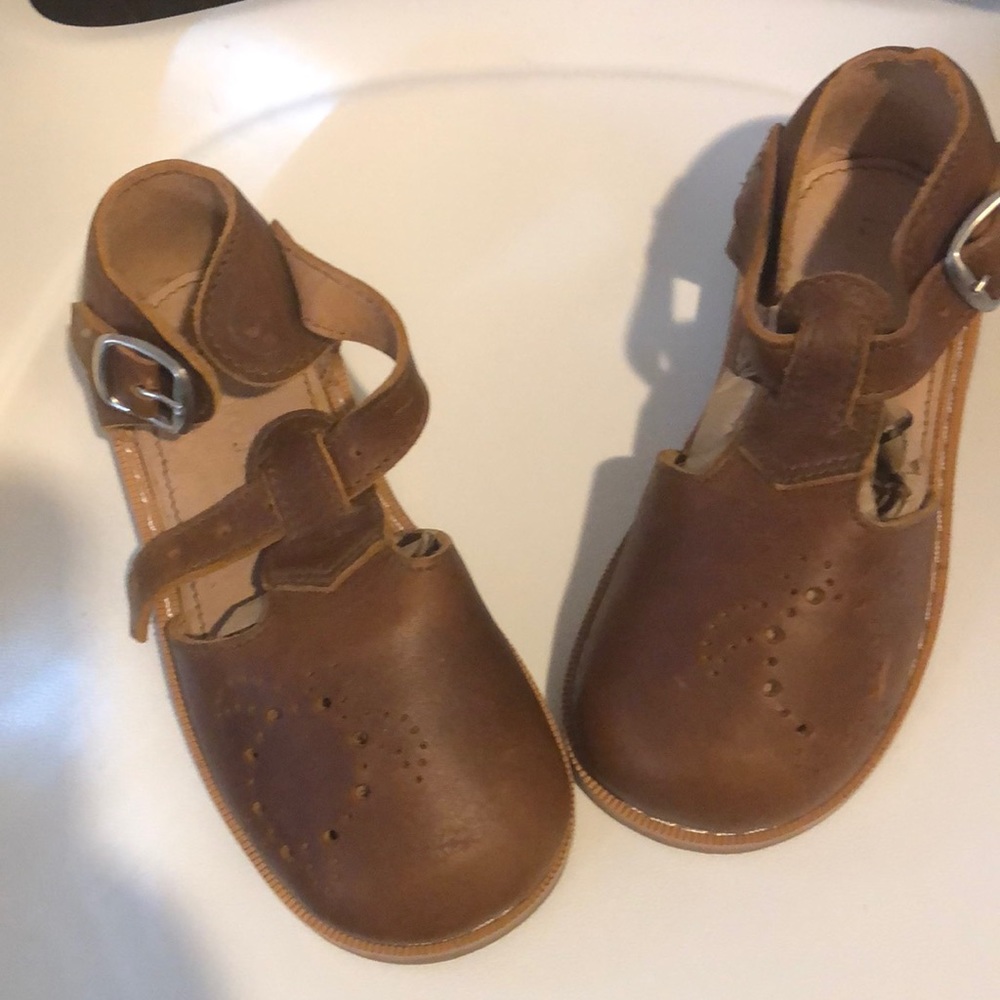 MIKOLEON LEATHER SHOES size 26 tan